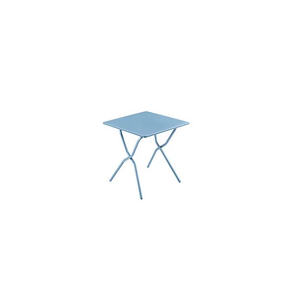 Table de balcon pliante Balcony en acier coloris bleu ciel L.64 x l.70 x H.73 cm