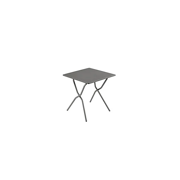 Table de balcon pliante Balcony en acier coloris gris titane L.64 x l.70 x H.73 cm