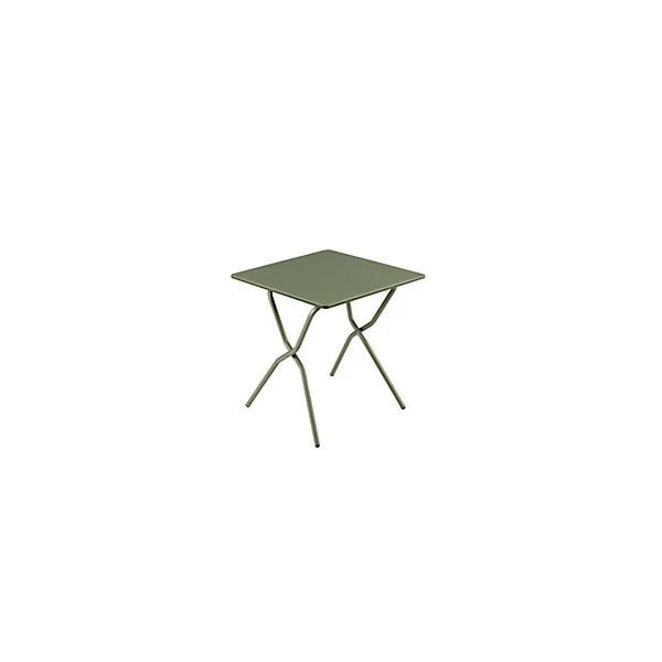 Table de balcon pliante Balcony en acier coloris vert moss L.64 x l.70 x H.73 cm