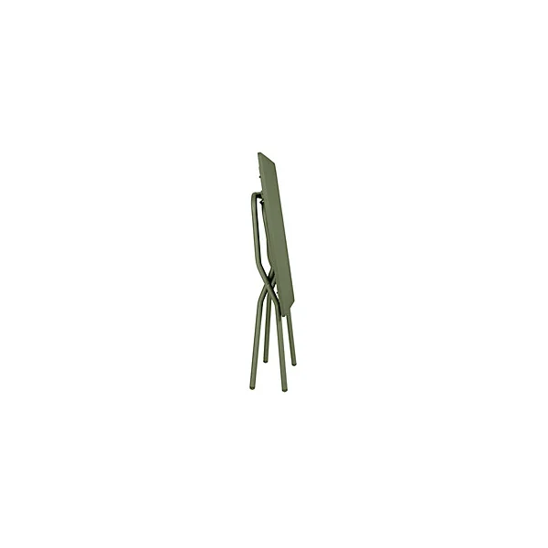 Table de balcon pliante Balcony en acier coloris vert moss L.64 x l.70 x H.73 cm