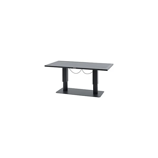 Table de jardin 4 personnes Salimia coloris graphite Hespéride L.150 x l.80 x H.69 cm