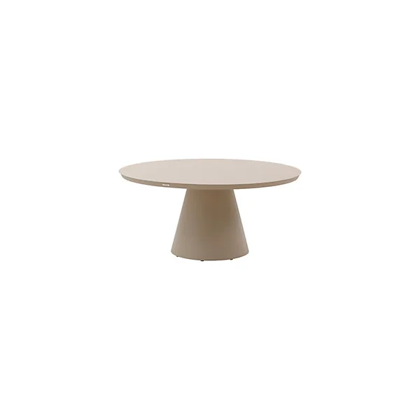 Table de jardin 8 personnes Yconia coloris argile Hespéride ⌀160 x H.75 cm