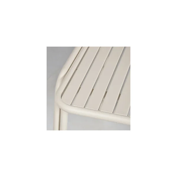Table de jardin acier Atlas crème Arcane L.160 x l.90 x H.75 cm
