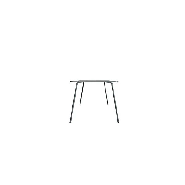 Table de jardin acier Atlas gris anthracite Arcane L.160 x l.90 x H.75 cm