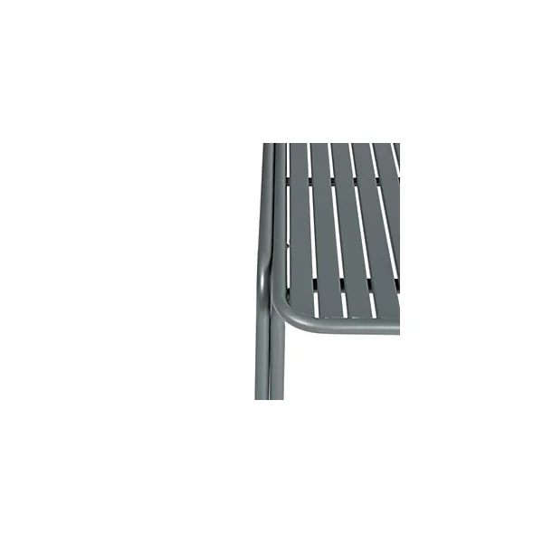 Table de jardin acier Atlas gris anthracite Arcane L.160 x l.90 x H.75 cm