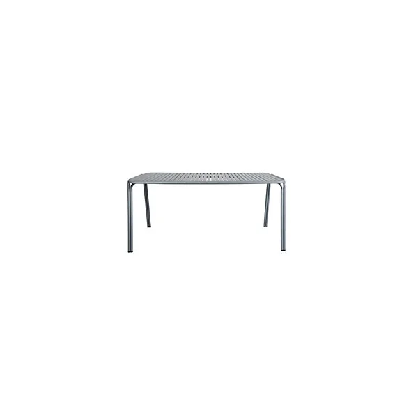 Table de jardin acier Atlas gris anthracite Arcane L.160 x l.90 x H.75 cm