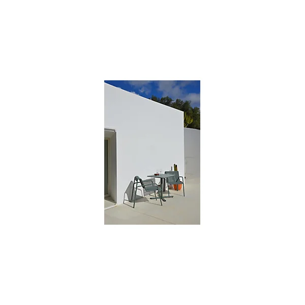 Table de jardin acier Atlas vert Arcane L.70 x l.70 x H.74 cm