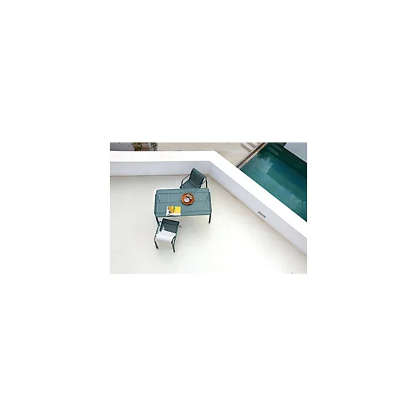 Table de jardin acier vert Atlas Arcane L.160 x l.90 x H.75 cm