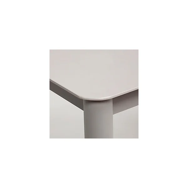 Table de jardin aluminium rectangulaire Blooma Mayotte grise 160 x 90 cm