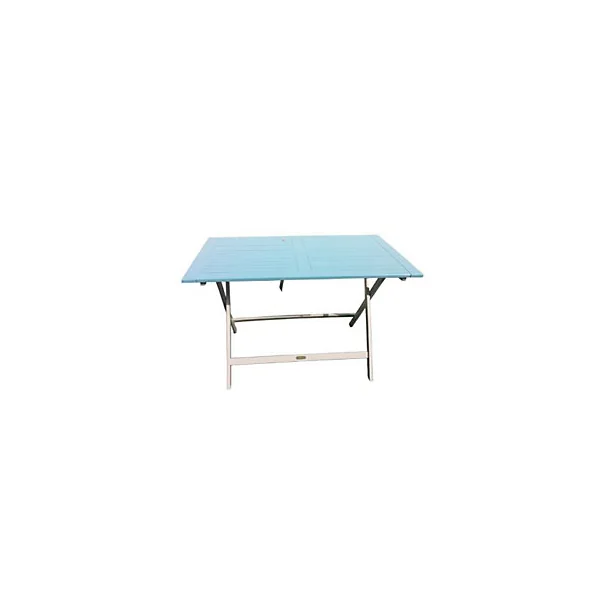 Table de jardin burano bleu pliante 113 x 65 cm