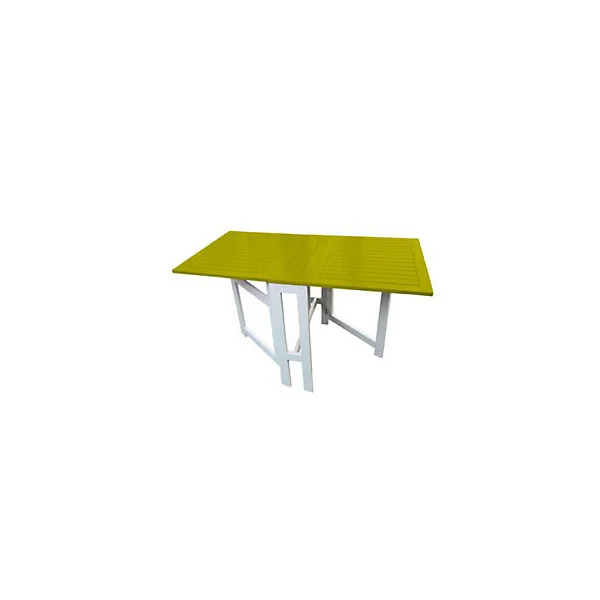 Table de jardin console de jardin anis pliante burano 130 x 65 cm