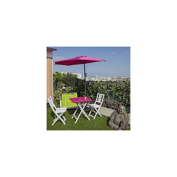Table de jardin console de jardin anis pliante burano 130 x 65 cm