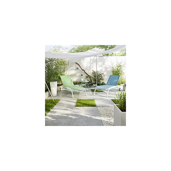 Table de jardin d'appoint en métal Nova ø50 cm eucalyptus