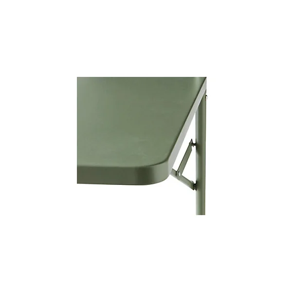 Table de jardin de balcon pliante et extensible en métal GoodHome Saba kaki 70 x 60 cm