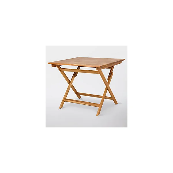 Table de jardin Denia en bois d'acacia L.90 x l.90 x H.75 cm GoodHome