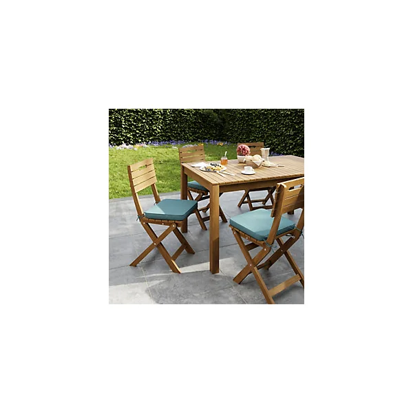 Table de jardin Denia en bois L.150 x l.90 x H.75 cm GoodHome