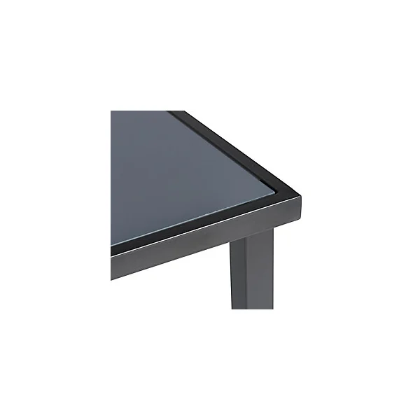 Table de jardin en acier Dallas 150 x 90 cm