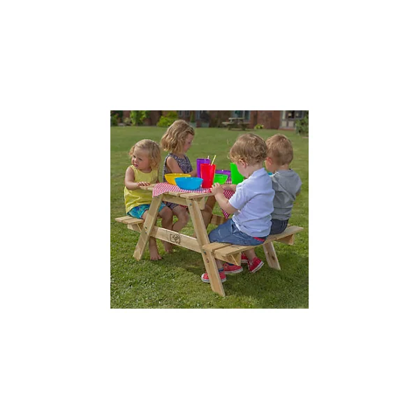 Table de jardin en bois coloris naturel TP Toys L.118 x l.90 x H.146 cm