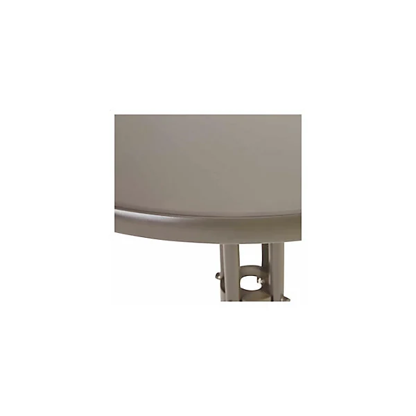 Table de jardin en métal Bari grise ø60 cm