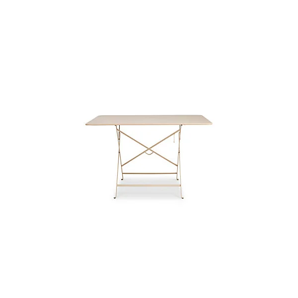 Table de jardin en métal Bistro muscade pliante 117 x 77 cm Fermob