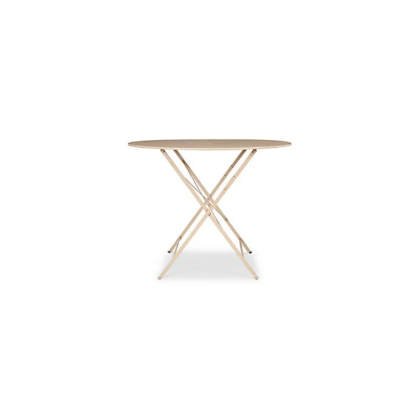 Table de jardin en métal Bistro muscade pliante ø96 cm Fermob