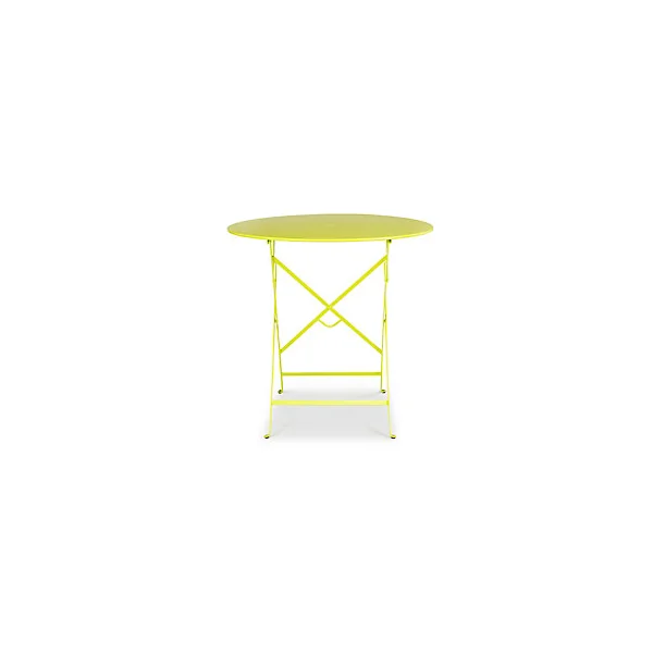 Table de jardin en métal Bistro verveine pliante ø77 cm Fermob