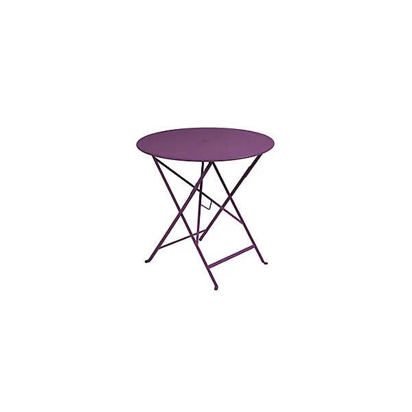 Table de jardin en métal Bistro Ø 77 cm aubergine Fermob