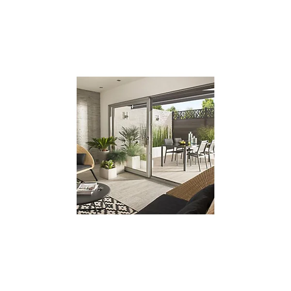 Table de jardin en métal Halis 180 x 90 cm