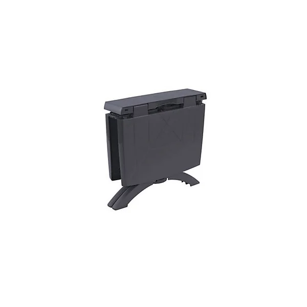 Table de jardin en résine vega anthracite pliante 118 x 77 cm
