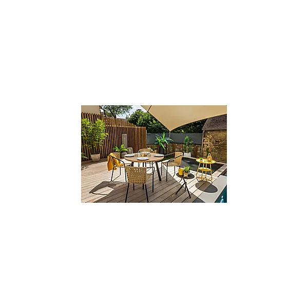 Table de jardin en teck Cocos ø105 cm