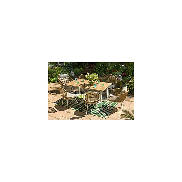 Table de jardin en teck Maldives 160 x 90 cm