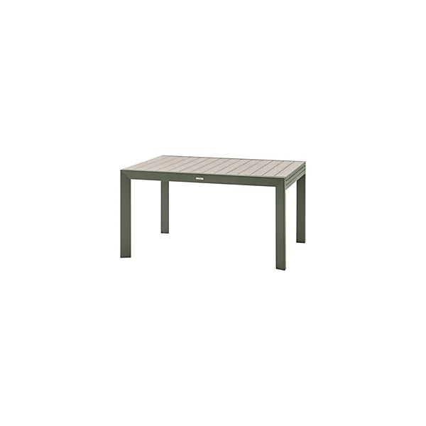 Table de jardin extensible 8-10 personnes Evasion coloris laurier Hespéride L.140/202 x l.100 x H.75 cm