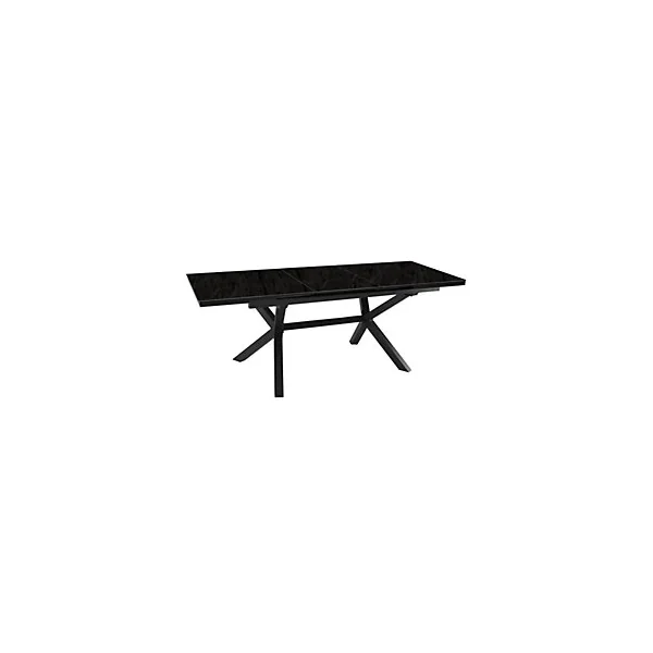 Table de jardin extensible Absolu graphite céramique Filata Proloisirs L.180/240 x l.100 x H.76,5 cm