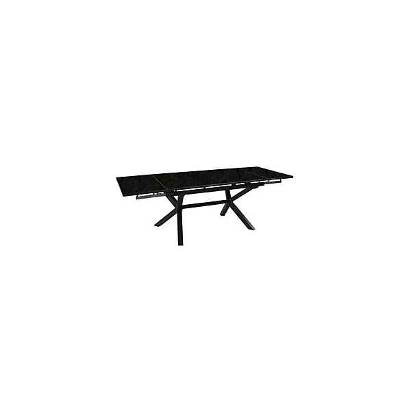 Table de jardin extensible Absolu graphite céramique Filata Proloisirs L.180/280 x l.100 x H.76,5 cm