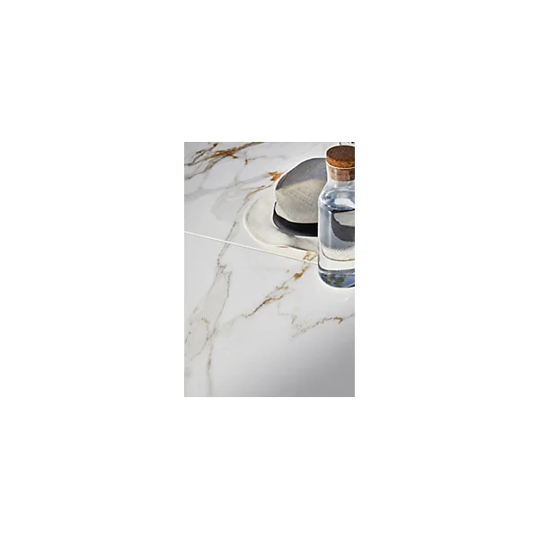 Table de jardin extensible Absolu graphite céramique Praline Proloisirs L.180/280 x l.100 x H.76,5 cm