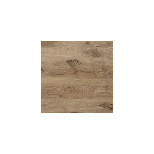 Table de jardin extensible Absolu Proloisirs HPL mat coloris chêne châssis blanc P.100 cm x L.180/240 cm x H.77 cm