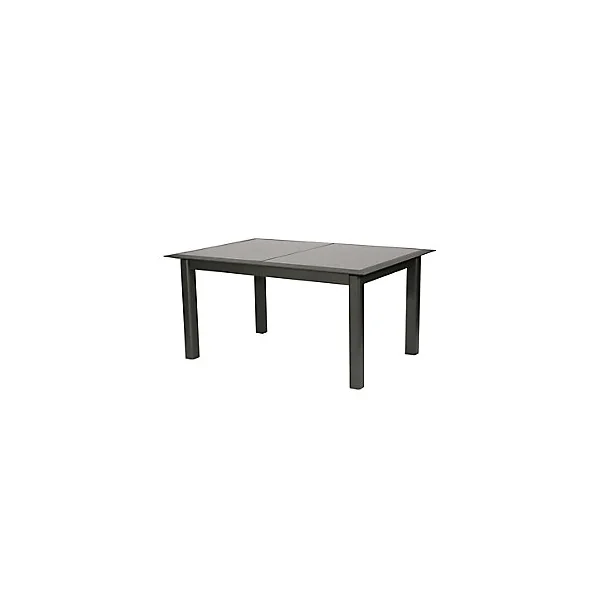 Table de jardin extensible Allure en aluminium coloris graphite L.160/254 x l.115 x H.76 cm