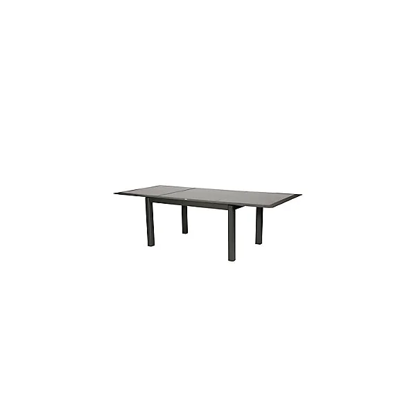 Table de jardin extensible Allure en aluminium coloris graphite L.160/254 x l.115 x H.76 cm
