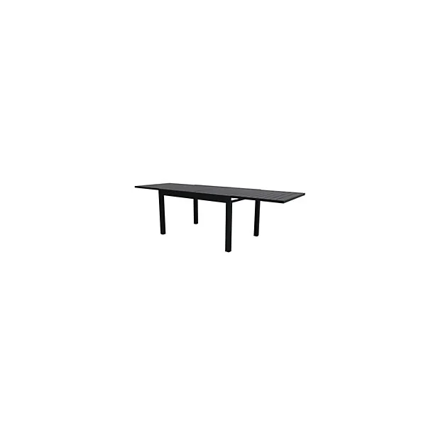 Table de jardin extensible aluminium gris anthracite L.135/270 x l.90 x H.75 cm