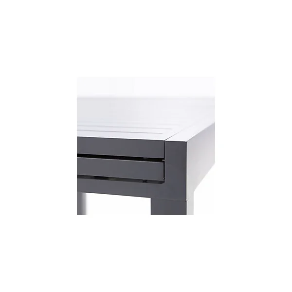 Table de jardin extensible aluminium gris anthracite L.135/270 x l.90 x H.75 cm