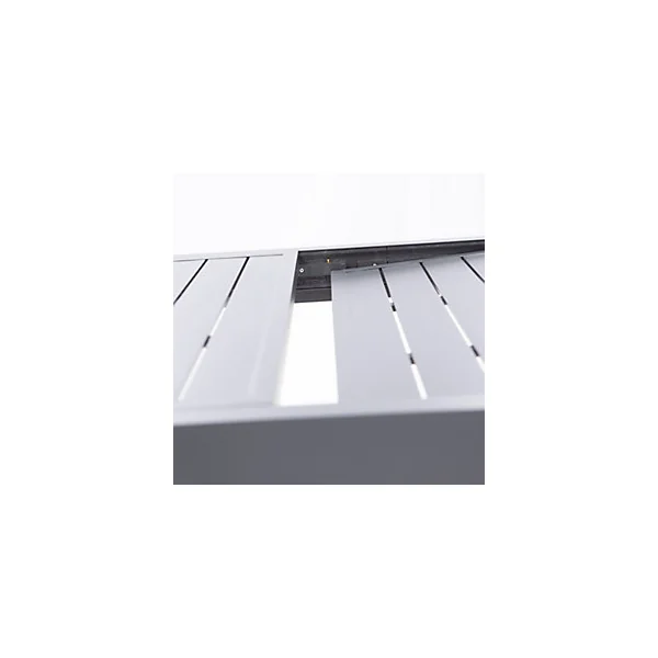 Table de jardin extensible aluminium gris anthracite L.135/270 x l.90 x H.75 cm