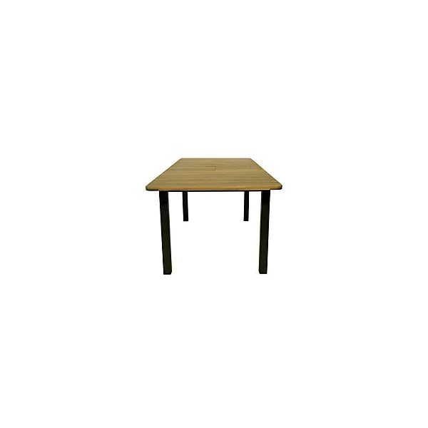 Table de jardin extensible Balito en aluminium et bois d'acacia L.160/220 x l.90 x H.74 cm Proloisirs