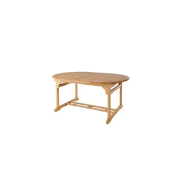 Table de jardin extensible en teck GoodHome 170/220 x 110 cm