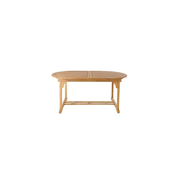 Table de jardin extensible en teck GoodHome 170/220 x 110 cm