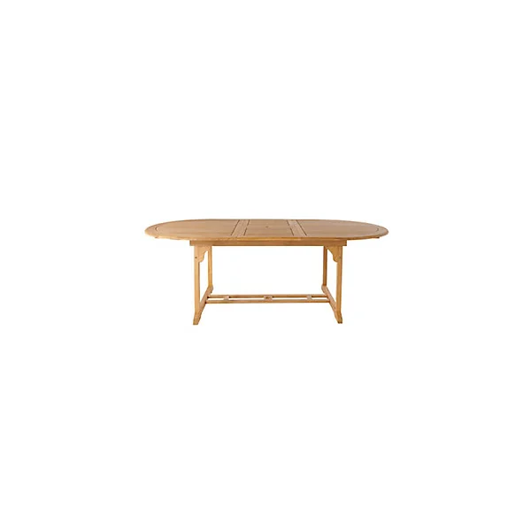 Table de jardin extensible en teck GoodHome 170/220 x 110 cm