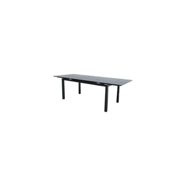 Table de jardin extensible Galini aluminium coloris gris anthracite L.180/242 x l.100 x H.76 cm GoodHome