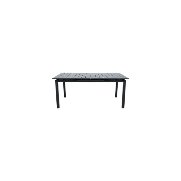 Table de jardin extensible Galini aluminium coloris gris anthracite L.180/242 x l.100 x H.76 cm GoodHome