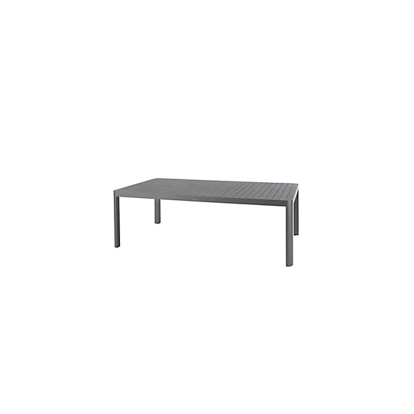 Table de jardin extensible Paradize en aluminium coloris graphite L.142/202 x l.142 x H.76 cm