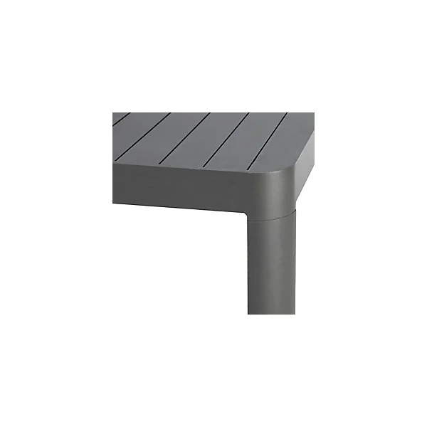 Table de jardin extensible Paradize en aluminium coloris graphite L.142/202 x l.142 x H.76 cm