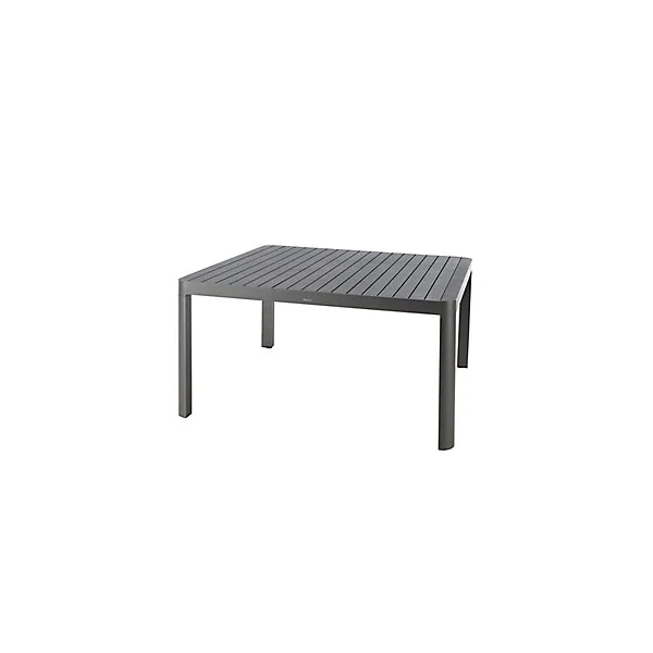 Table de jardin extensible Paradize en aluminium coloris graphite L.142/202 x l.142 x H.76 cm